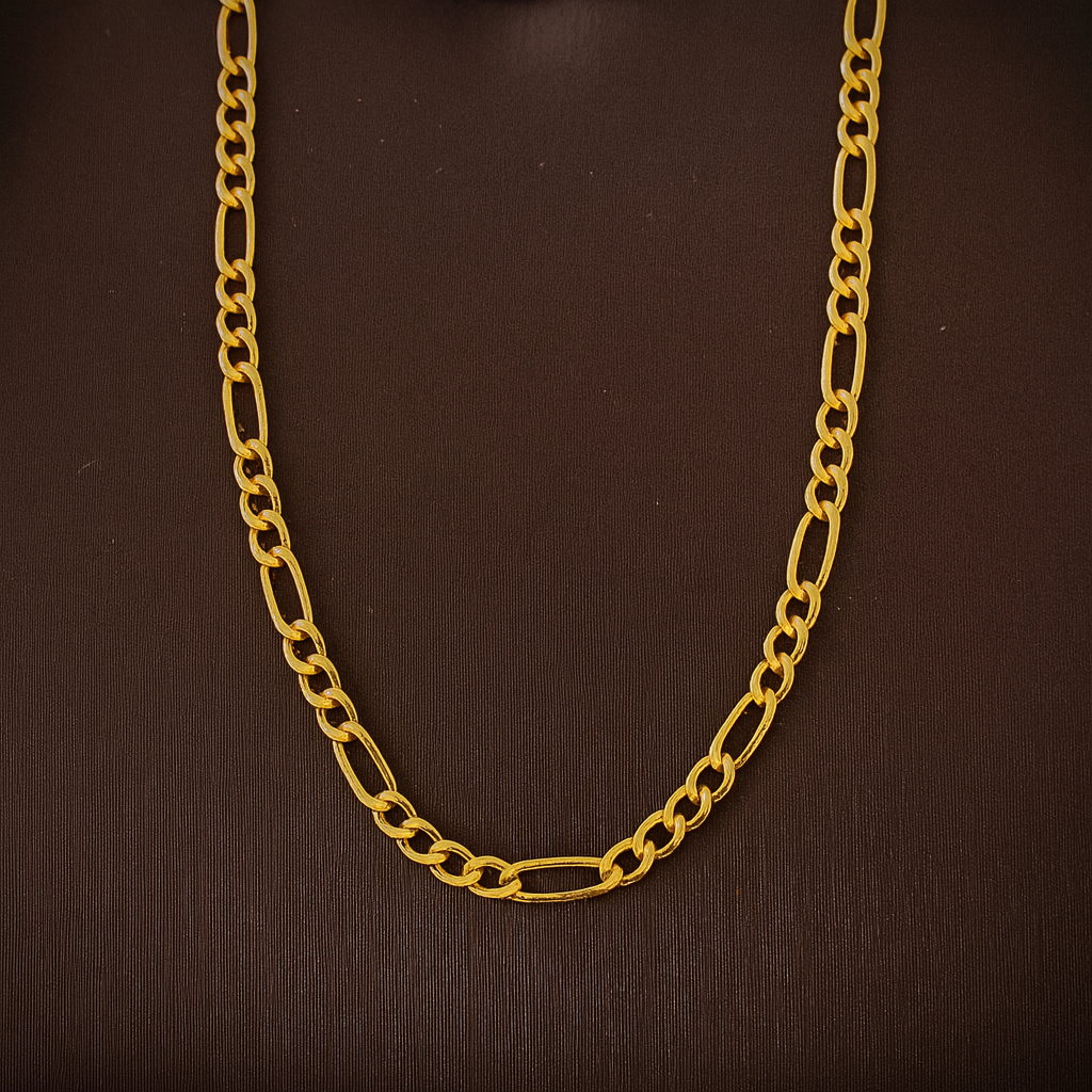 Lanț din Argint 925 Aurum Link, Placat cu Aur de 14K, 55 cm