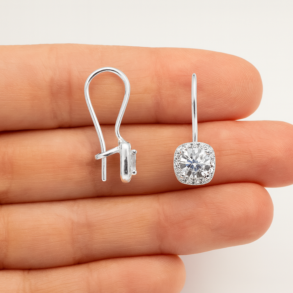 Cercei din Argint 925 Efect Diamond Glow cu Zirconiu Strălucitor