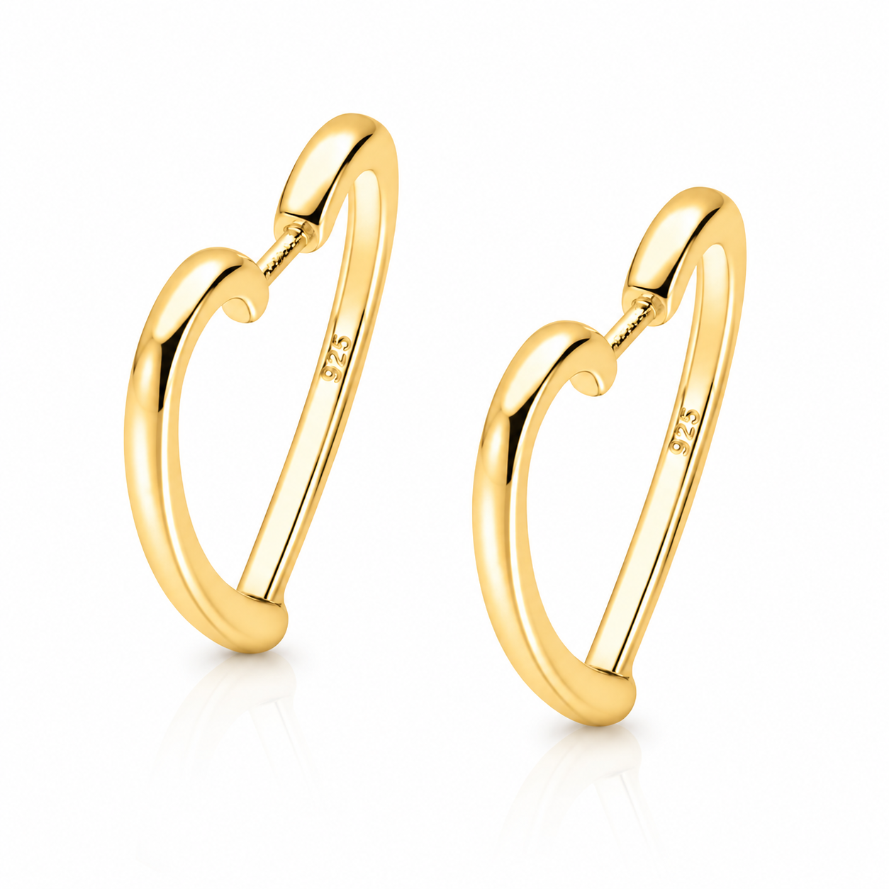 Cercei Rotunzi din Argint 925 Placați cu Aur 14K – Eleganță Minimalistă și Design Modern 2x2 CM. CD514
