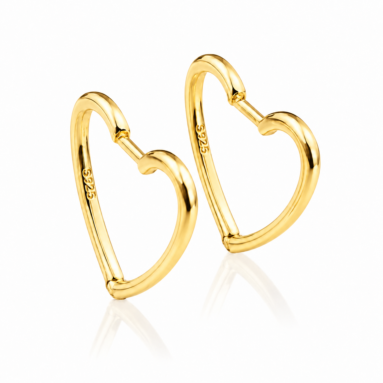 Cercei Rotunzi din Argint 925 Placați cu Aur 14K – Eleganță Minimalistă și Design Modern 2x2 CM. CD514