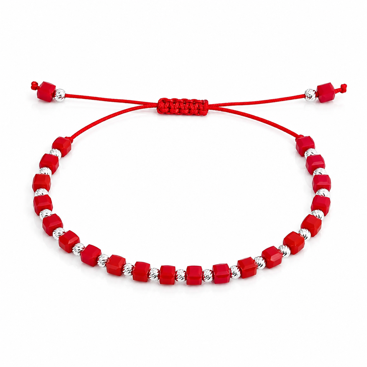 Brățară Handmade din Argint 925 cu 21 Biluțe – Reglabilă, Unisex, Design Elegant și Protecție Energetică. BS1