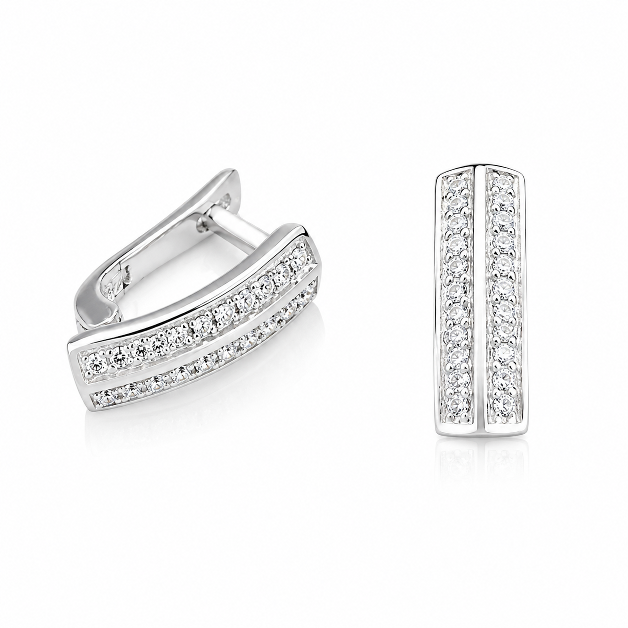 Cercei din Argint 925 „Lumina Reginei” – Eleganță Strălucitoare cu Zirconii. CD605