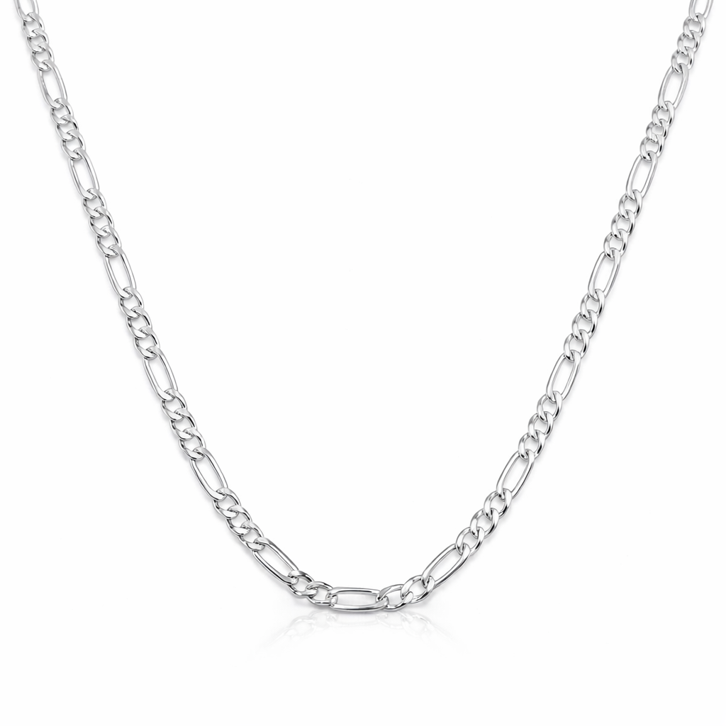 Lantisor din argint 925 unisex model Figaro 2mm lungime 55cm