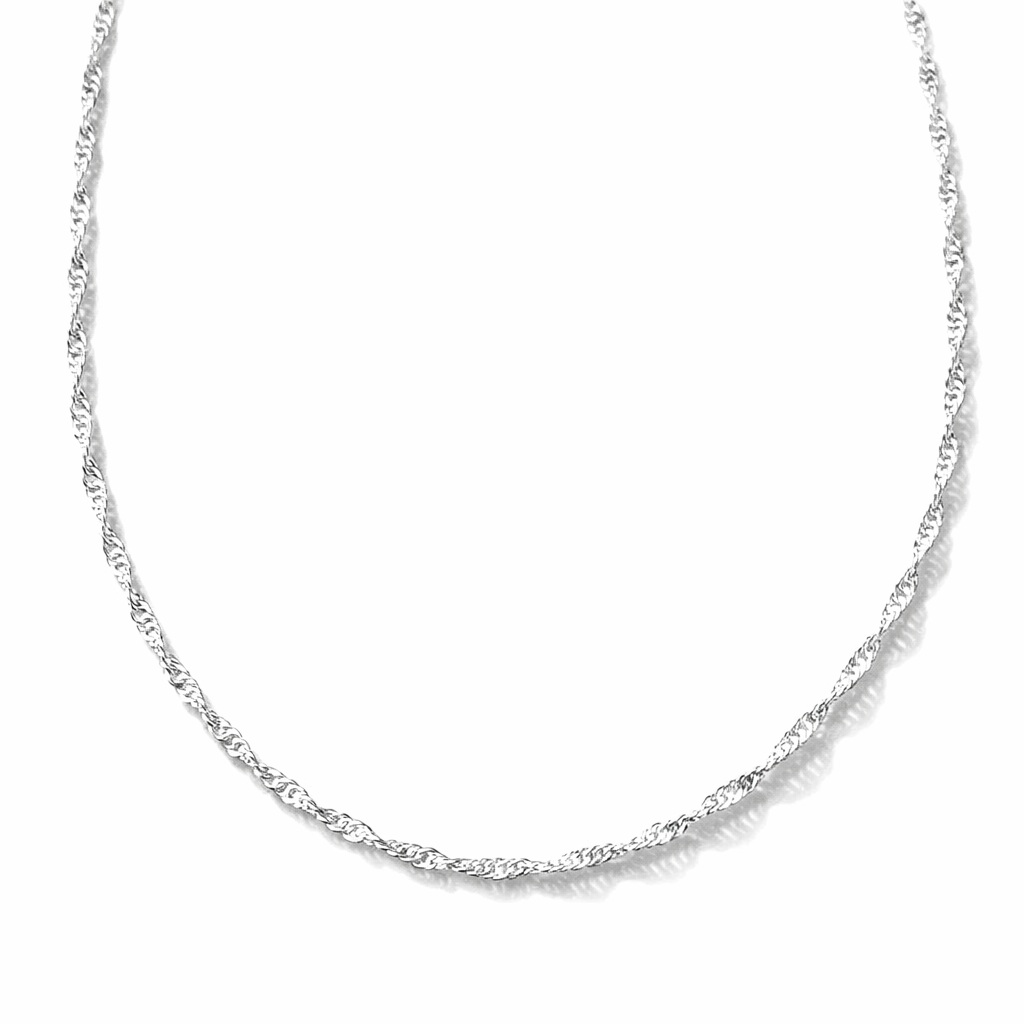 Lănțișor Argint 925 Împletit 2.5 mm – Lanț Elegant 55 cm din Argint Sterling pentru Femei. LD88-55