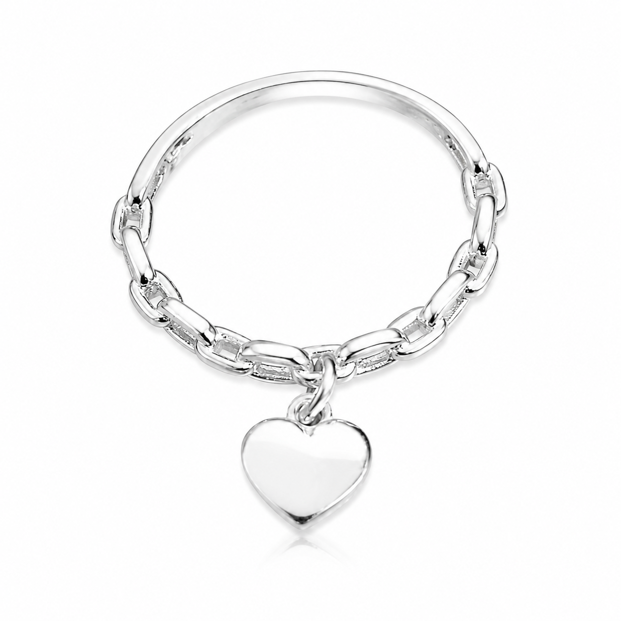 Inel din Argint 925 cu Pandantiv Inimă – Eleganță Delicată și Simbol al Iubirii Pure. ID521