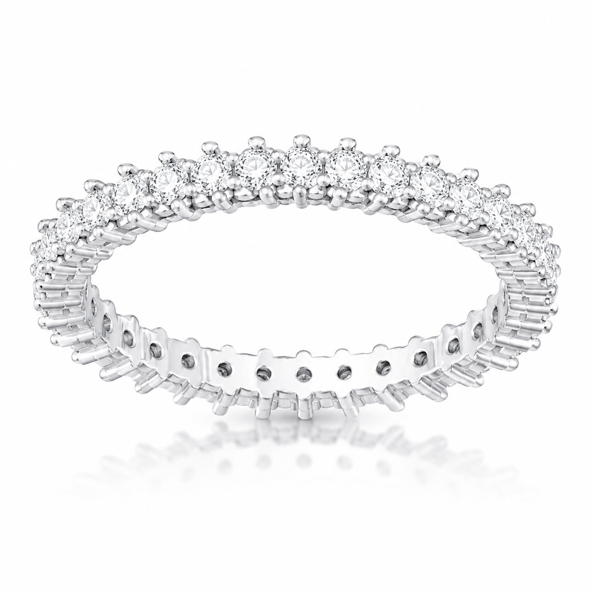 Inel din Argint 925 „Coroana de Lumină” – Eternity cu Zirconii Strălucitoare ID561