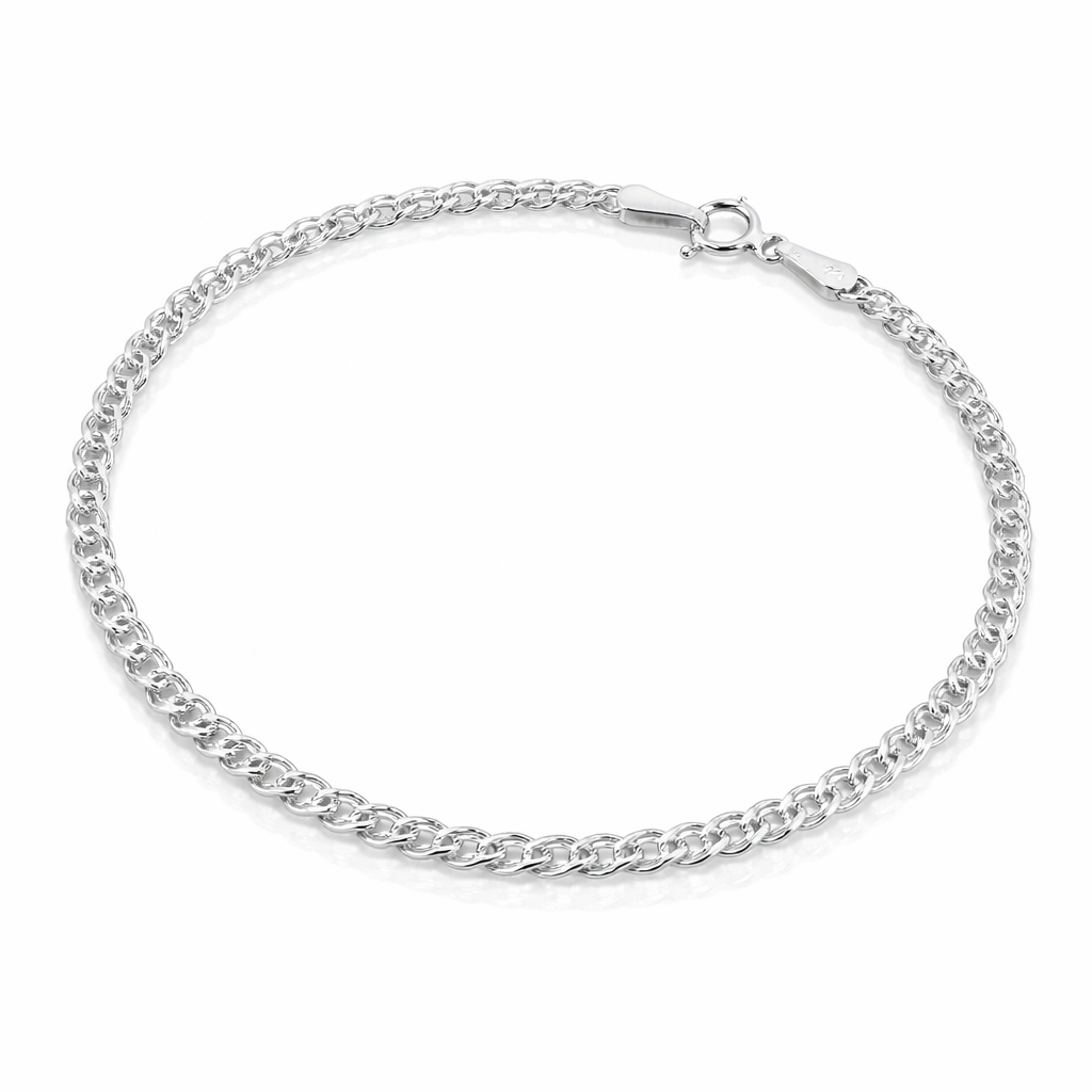 Brățara „Linea Silver” din Argint 925 – Unisex / Băieți, 3 mm, 19.5 cm. BB55