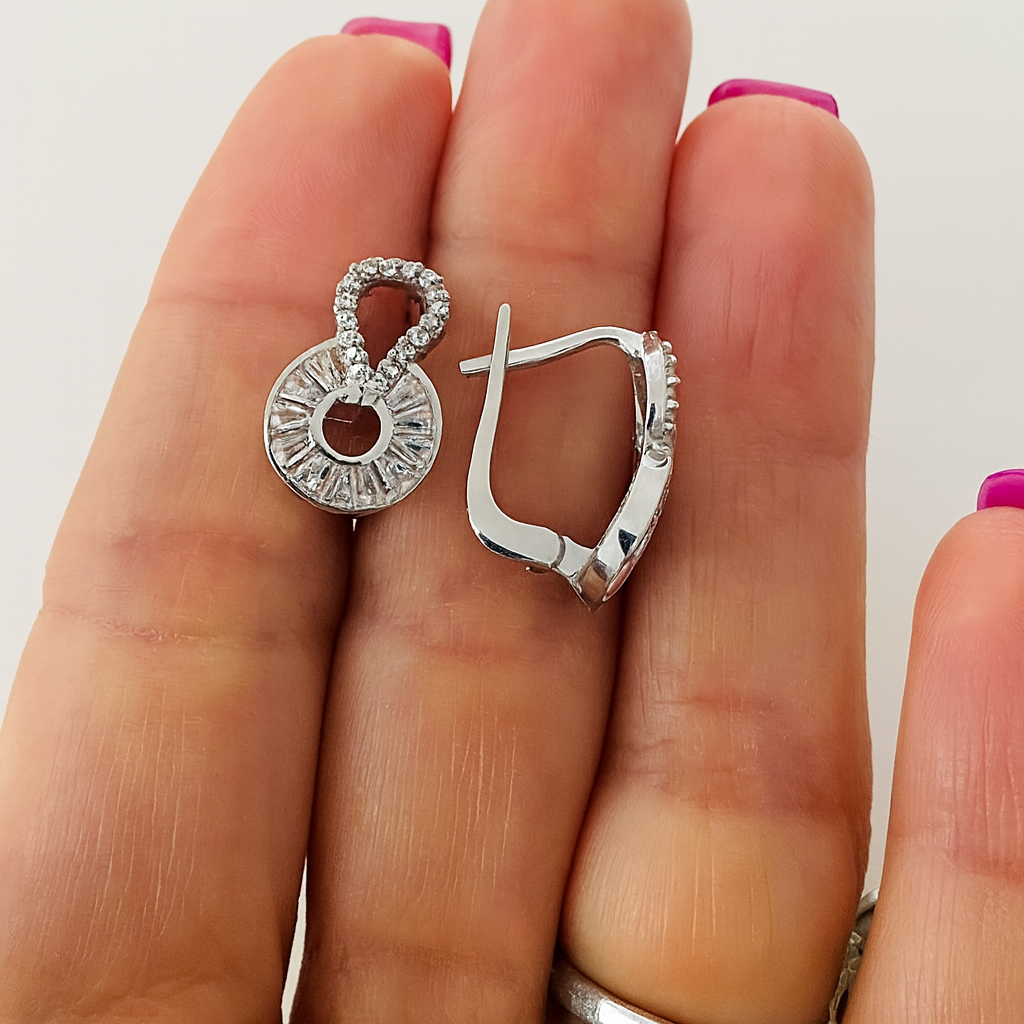 Cercei din Argint 925 Rodiat Eternal Shine