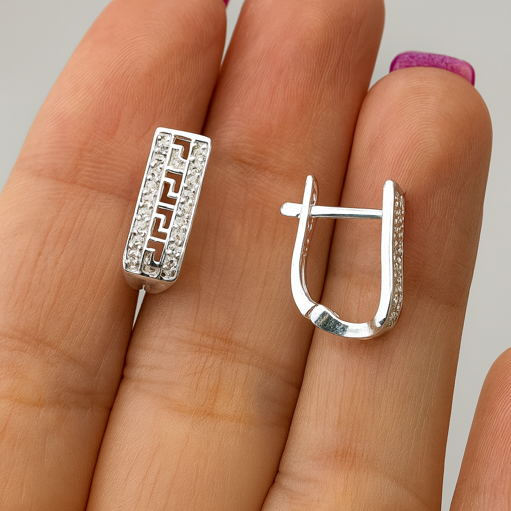 Cercei din Argint 925 Eternal Glow, Eleganță fină