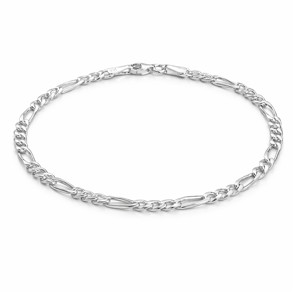 Brățară Argint 925 Figaro Milano 4 mm – 20 cm, 4.45g. BB52