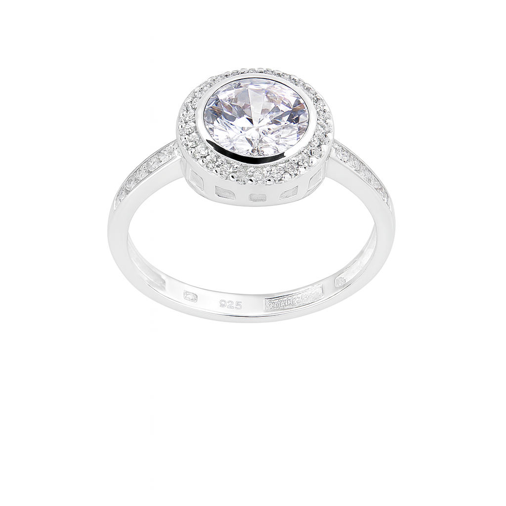 Inel de Logodnă din Argint 925, Eleganță Desăvârșită