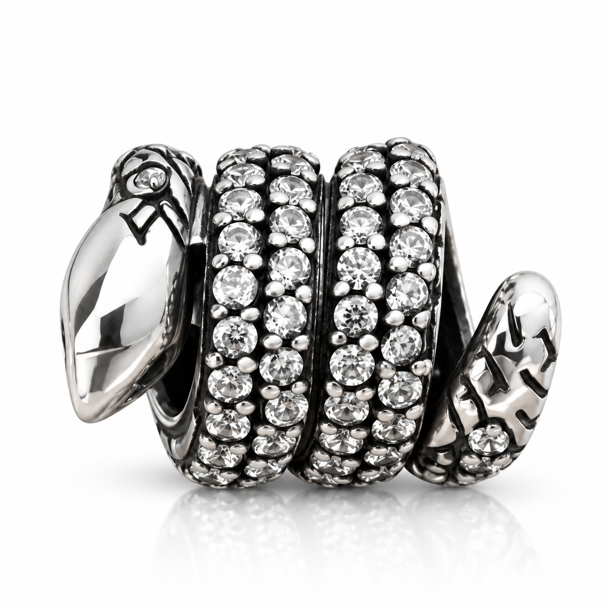 Charm Șarpe „Serpentina” din Argint 925, Compatibil Pandora. T246