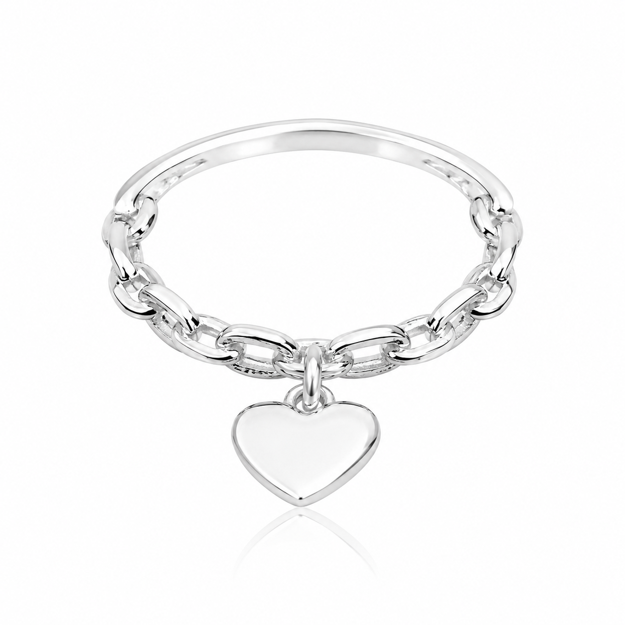 Inel din Argint 925 cu Pandantiv Inimă – Eleganță Delicată și Simbol al Iubirii Pure. ID521