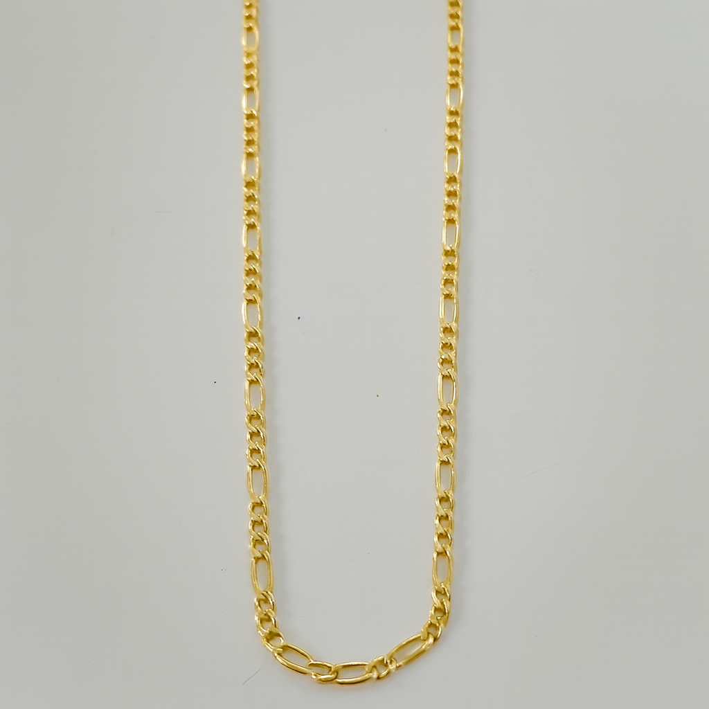 Lanț din Argint 925 Aurum Link, Placat cu Aur de 14K, 55 cm