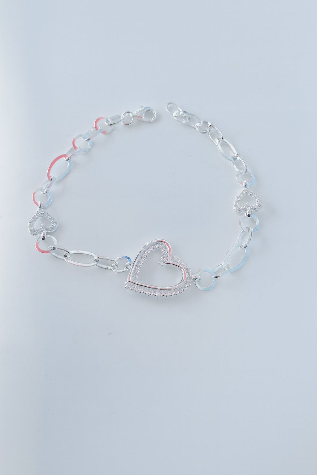 Brățară Argint 925 Eternal Hearts cu Inimi Strălucitoare