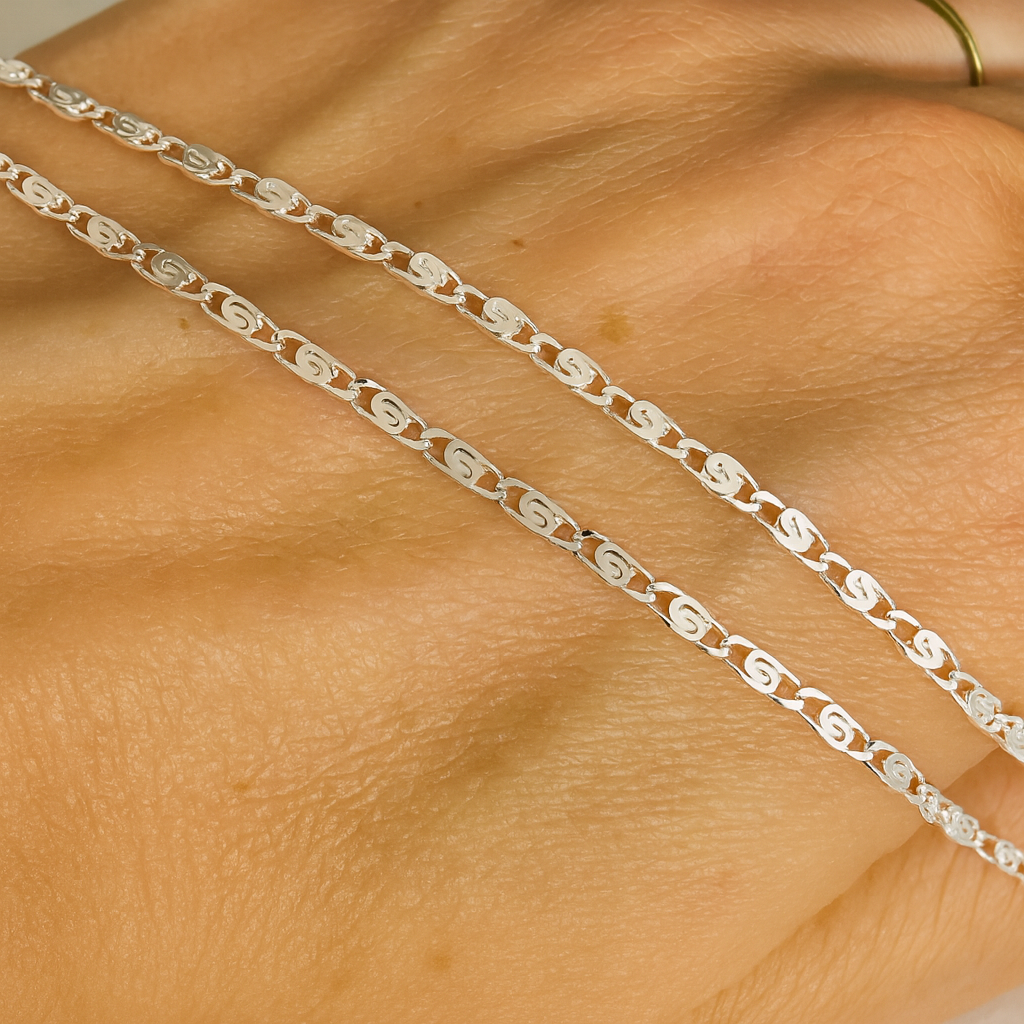 Lanț din Argint 925 pentru Bărbați și Femei, 50 cm