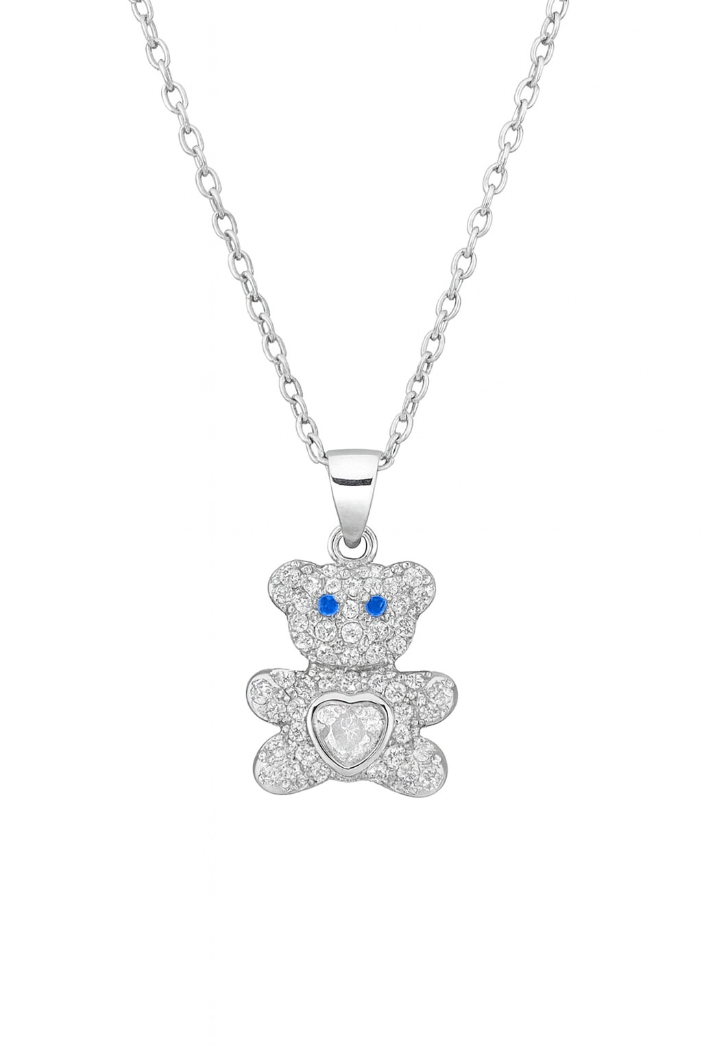 Colier Ursuleț cu Inimă din Argint 925