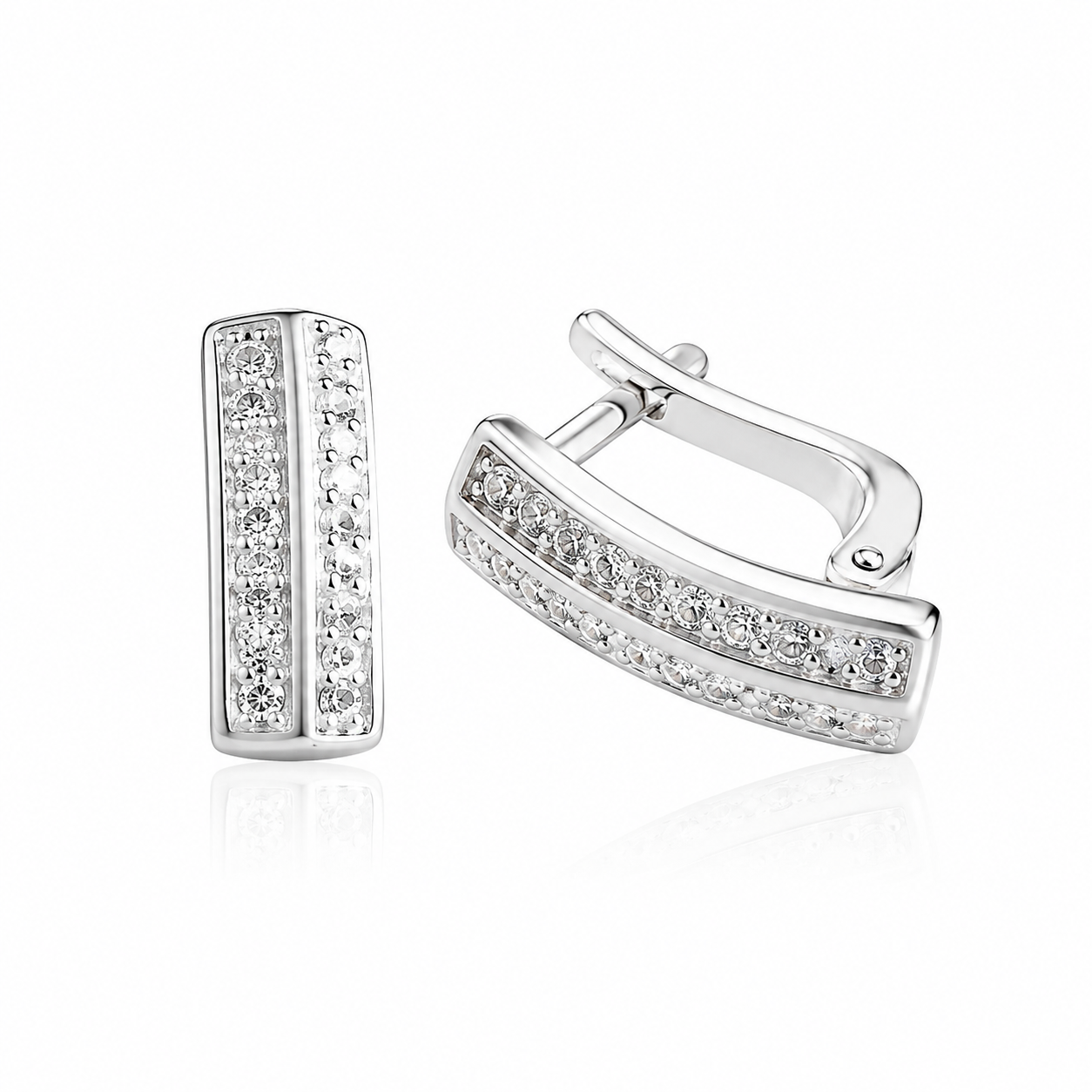 Cercei din Argint 925 „Lumina Reginei” – Eleganță Strălucitoare cu Zirconii. CD605