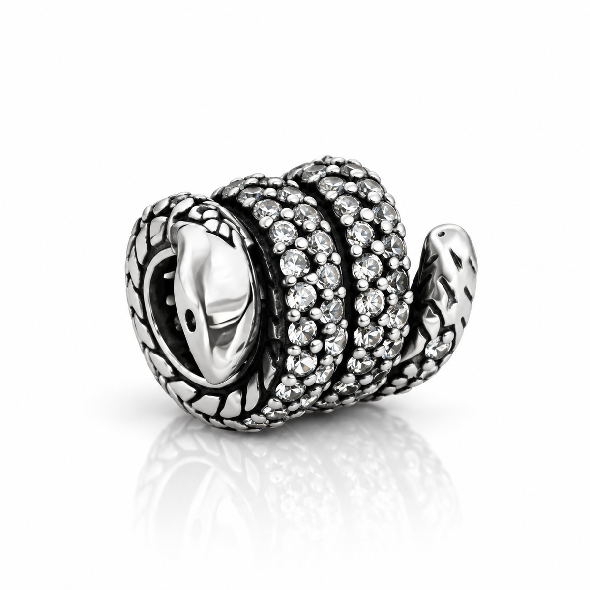 Charm Șarpe „Serpentina” din Argint 925, Compatibil Pandora. T246