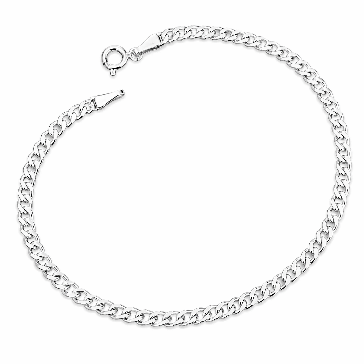 Brățară din Argint 925 Tip Cuban, Lățime 3 mm, 20 cm - BB53