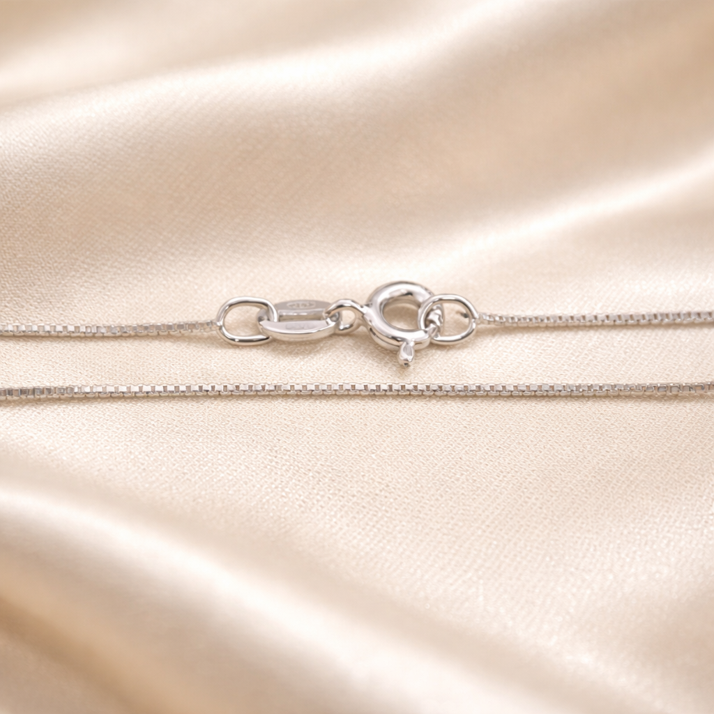 Brățară fină din Argint 925 tip lanț box, 17.5 cm – delicată, elegantă, cadou premium. BD229