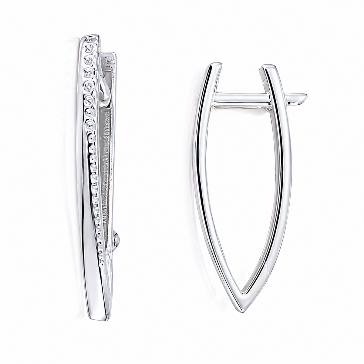Cercei din Argint 925 „Lumina Doamnei” – Eleganță Fină cu Zirconii Strălucitoare, 2.8 cm. CD610