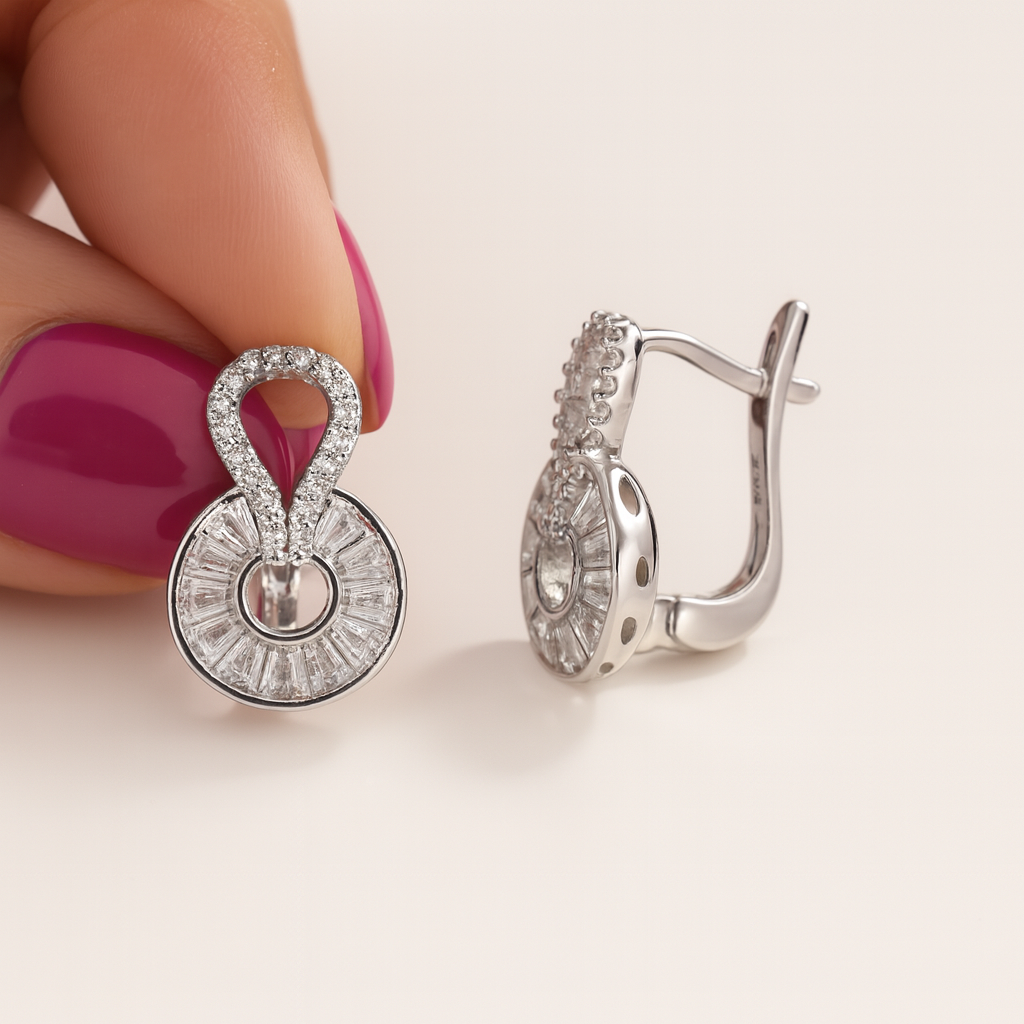 Cercei din Argint 925 Rodiat Eternal Shine