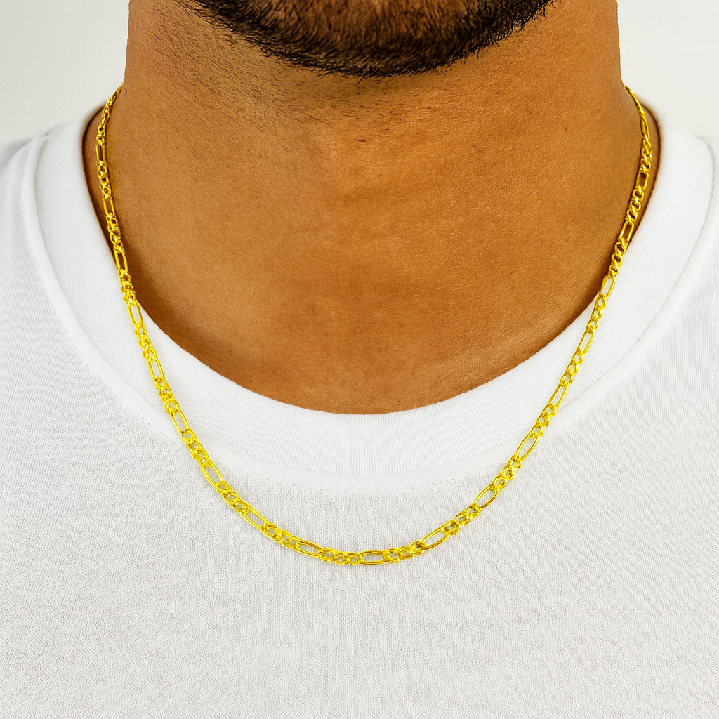 Lanț din Argint 925 Aurum Link, Placat cu Aur de 14K, 55 cm