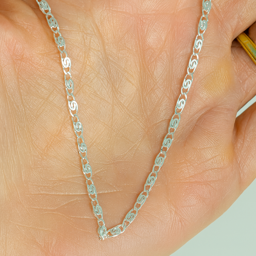 Lanț din Argint 925 pentru Bărbați și Femei, 50 cm