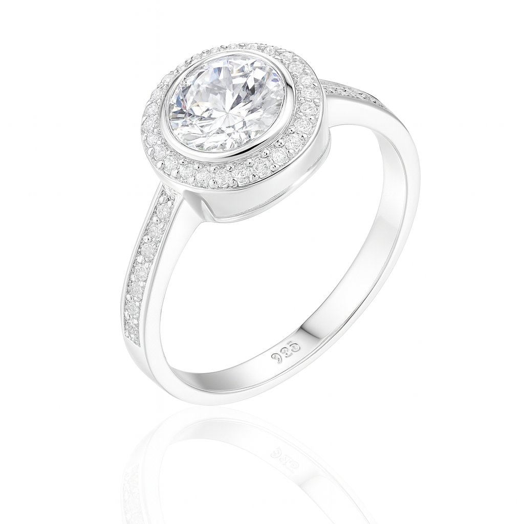 Inel de Logodnă din Argint 925, Eleganță Desăvârșită