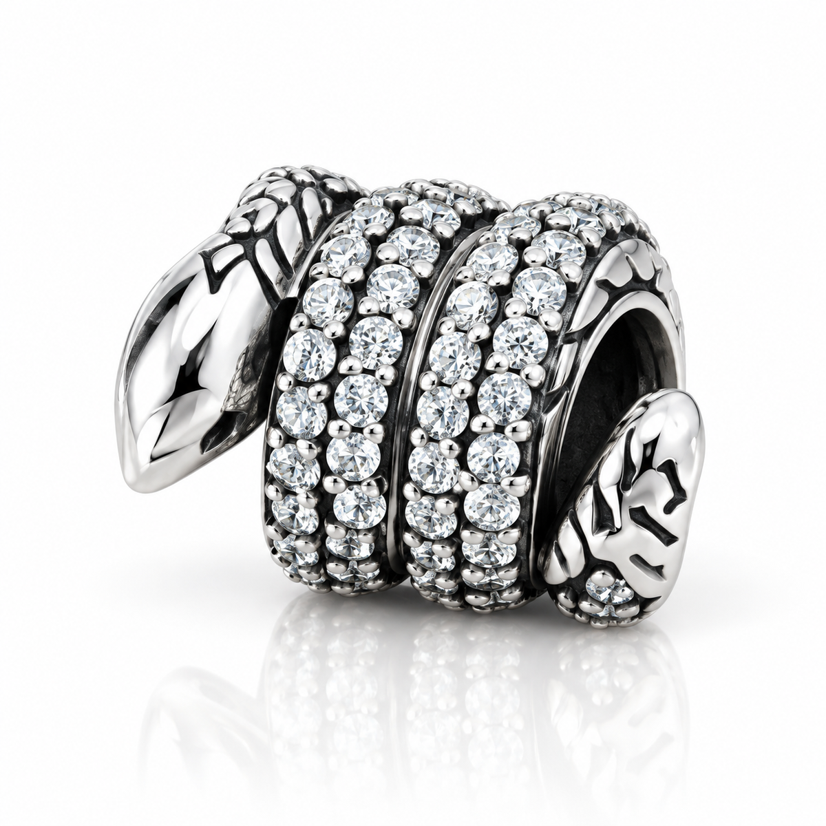Charm Șarpe „Serpentina” din Argint 925, Compatibil Pandora. T246