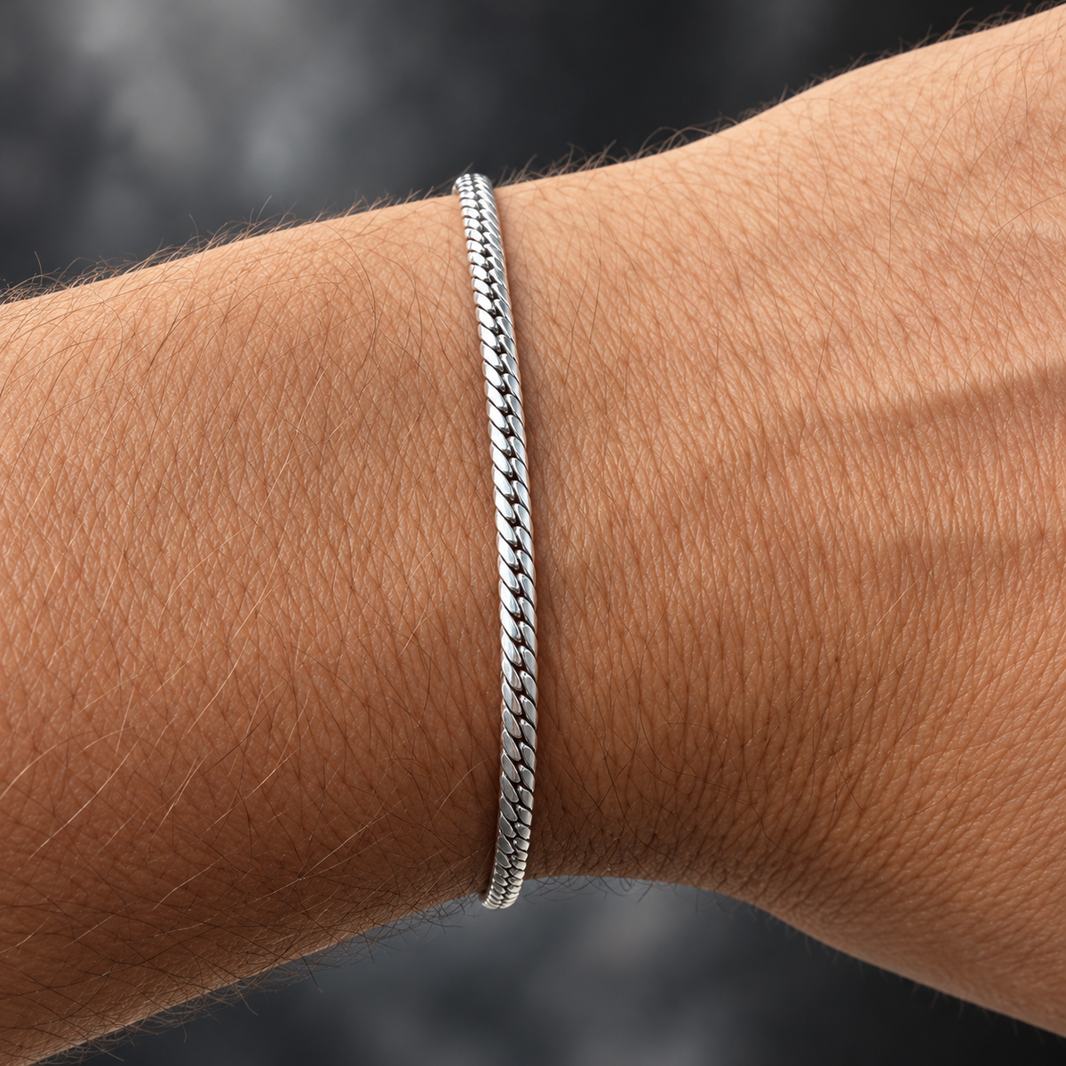 Brățară unisex din argint 925 „Legătura Eternă” – eleganță în zale. BB65