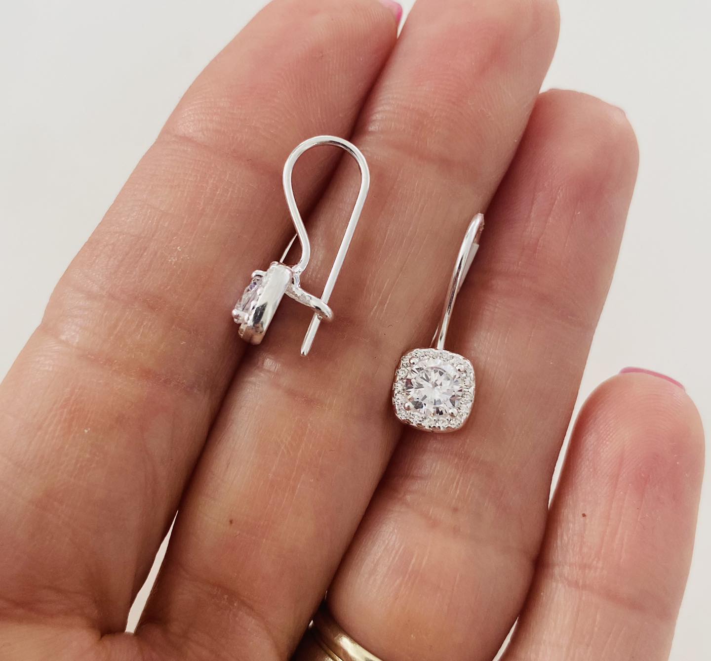 Cercei din Argint 925 Efect Diamond Glow cu Zirconiu Strălucitor