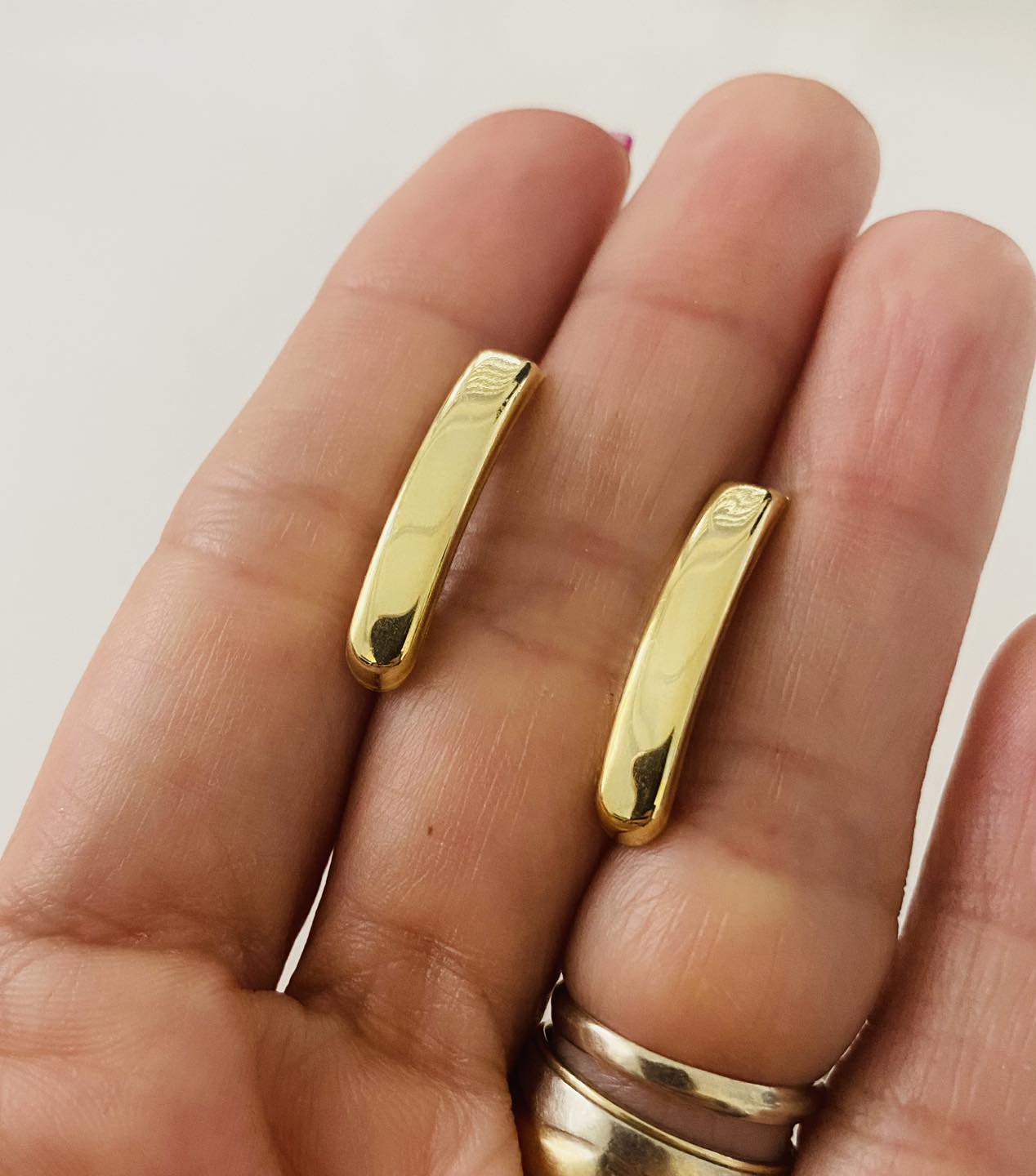 Cercei cu tortita din argint 925 placat cu aur de 14K Golden Celebrity