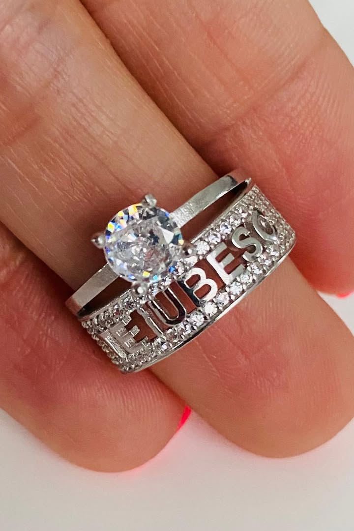 Inel logodna din argint 925 Te Iubesc marimea 19