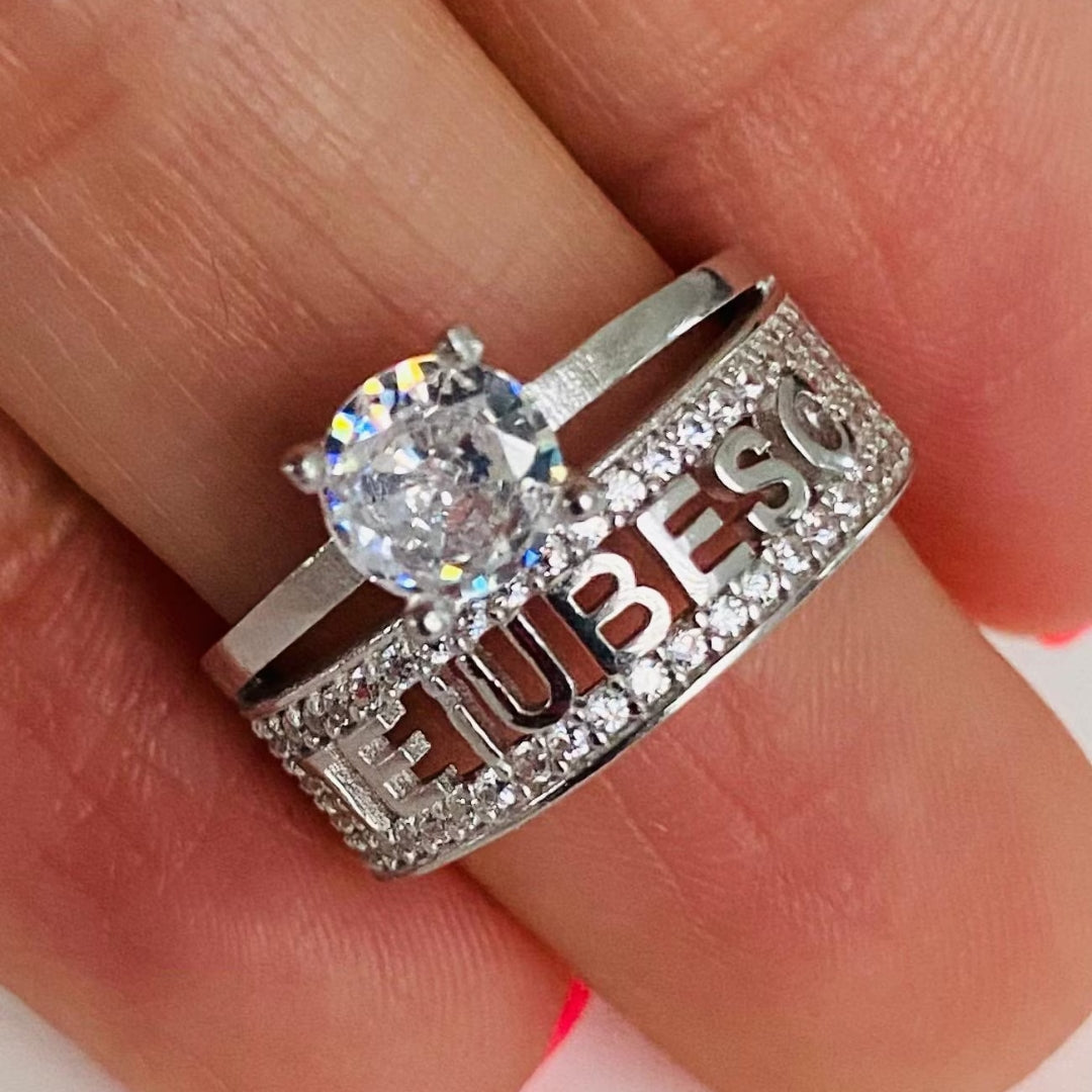 Inel logodna din argint 925 Te Iubesc marimea 14