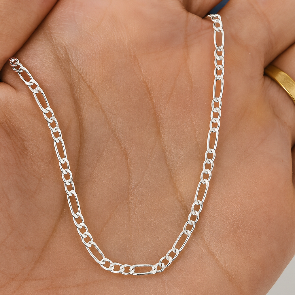 Lanț argint 925 Figaro, 55 cm