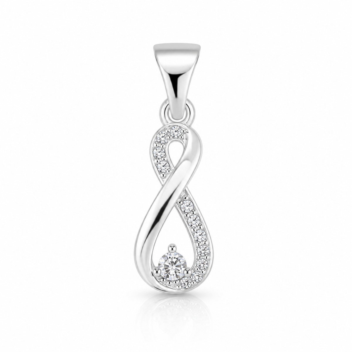 Pandantiv din Argint 925 Infinit „Iubire Eternă” cu Zirconii – 11,8 mm P73