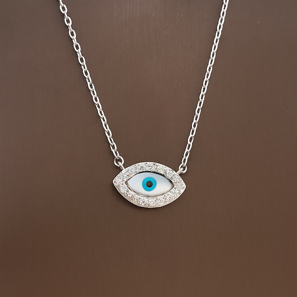 Colier Ochiul Norocului din Argint 925, cu Zirconii