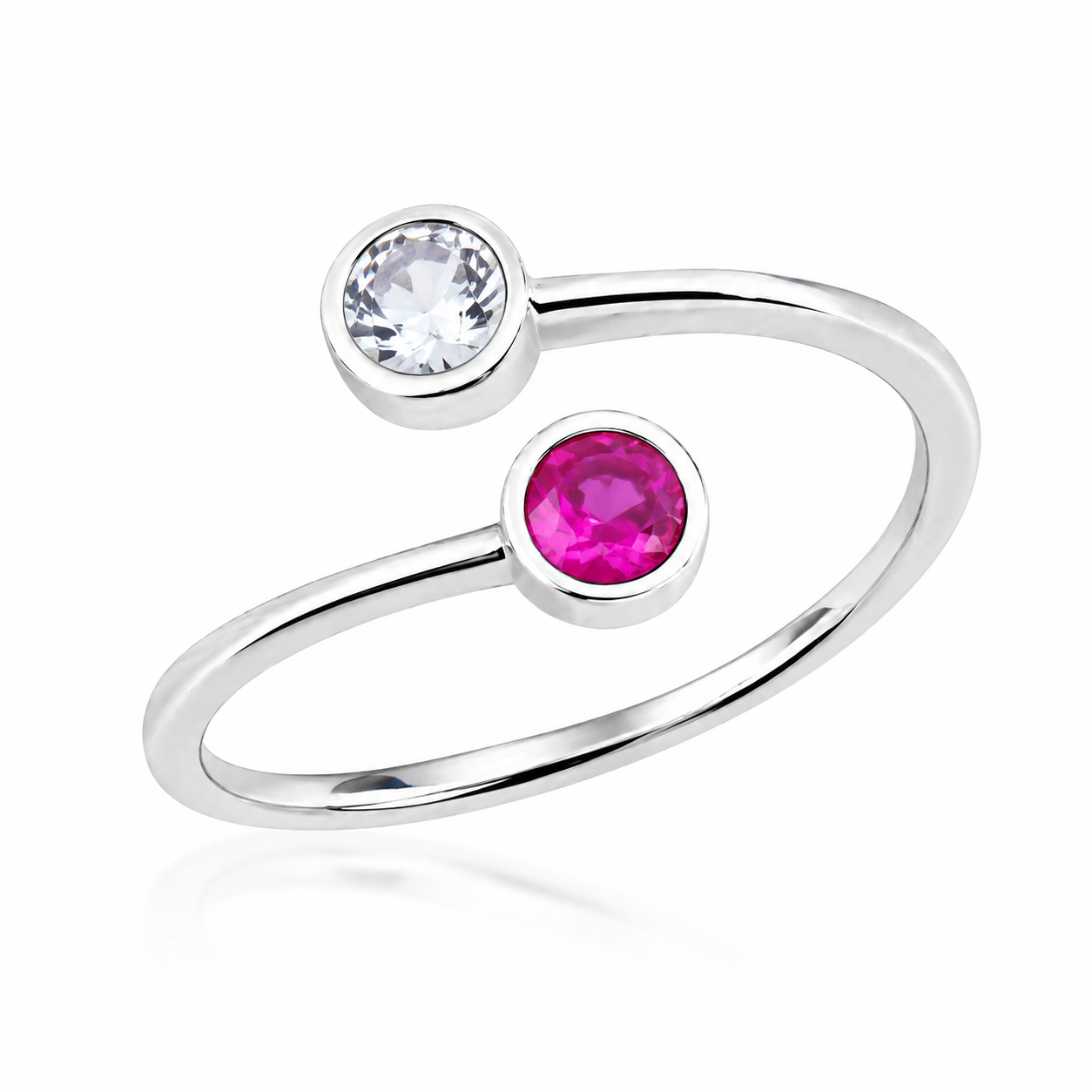 Cadou elegant inel reglabil argint 925 cutie premium