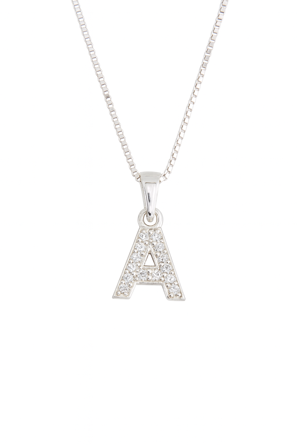 Colier din Argint 925 cu Pandantiv Litera „A”