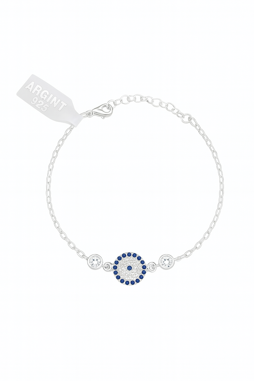 Brățară delicată cu talisman Ochiul Magic al Norocului din Argint 925, colecția Infinity Bijoux