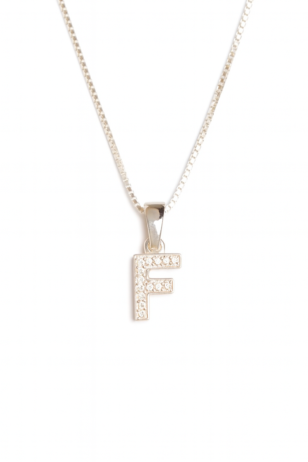 Lănțișor din Argint 925 cu Pandantiv Litera F