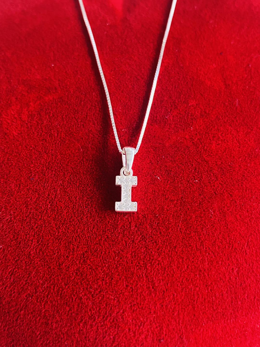 Colier din Argint 925 cu Pandantiv Litera I