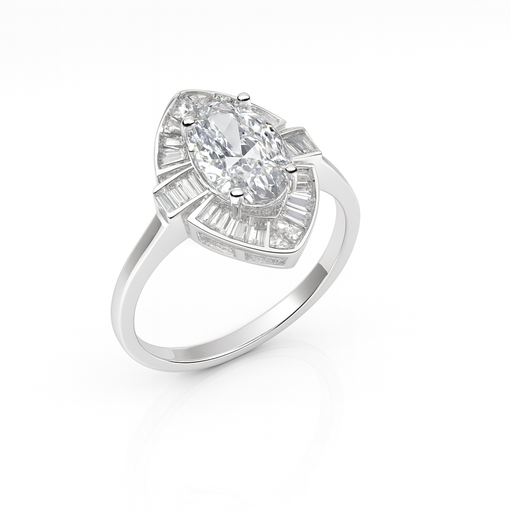 Inel argint 925 premium, bijuterie eleganta cu detalii fine si finisaj lucios