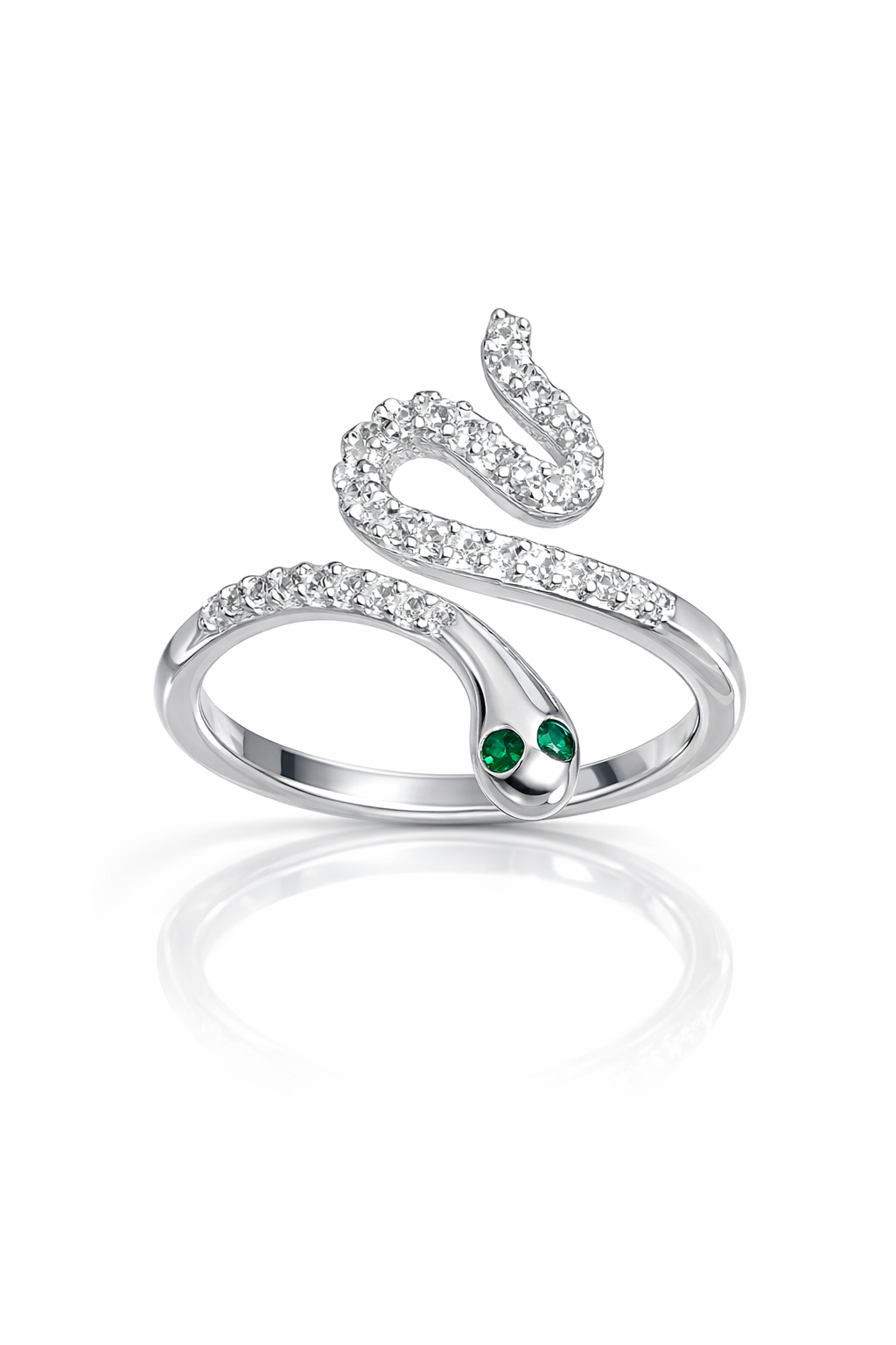 Inel statement din argint 925, simbol protecție și transformare, mărime ajustabilă