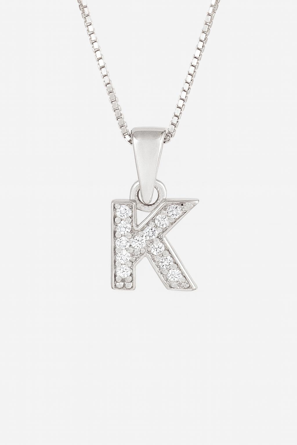 Lănțișor din Argint 925 cu Pandantiv Litera K