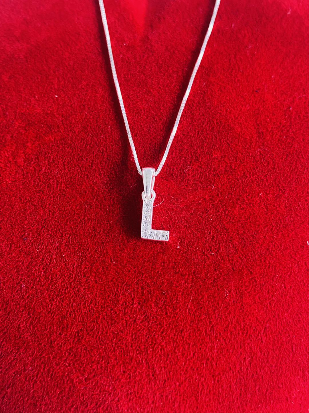 Colier din Argint 925 cu Pandantiv Litera L