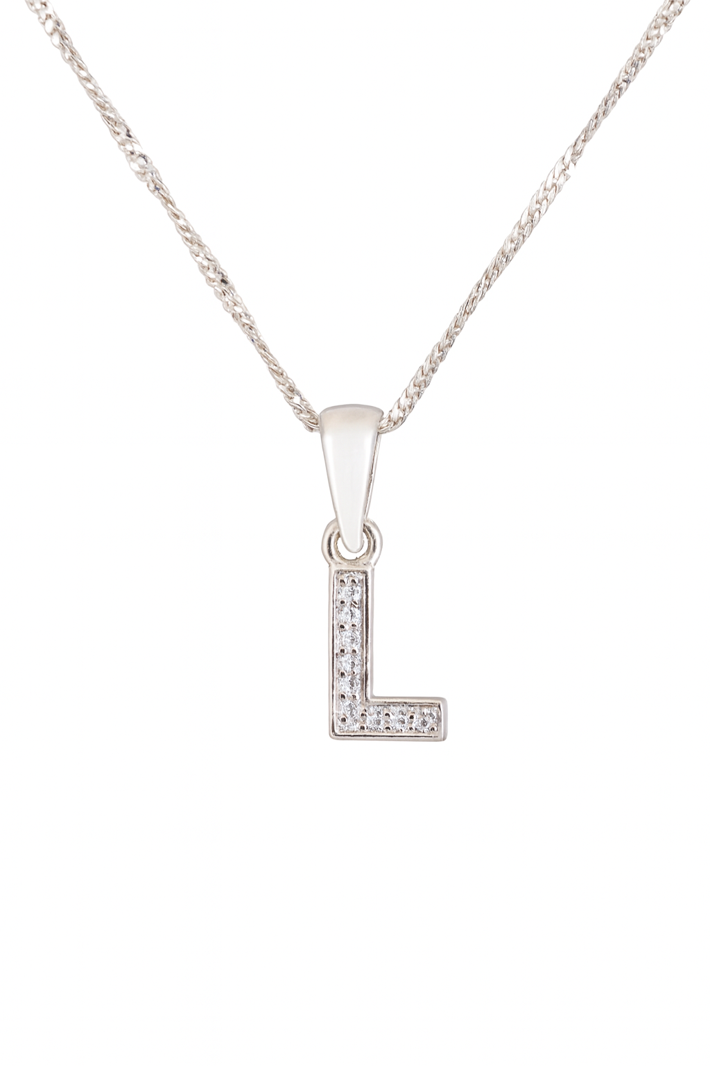Colier din Argint 925 cu Pandantiv Litera L