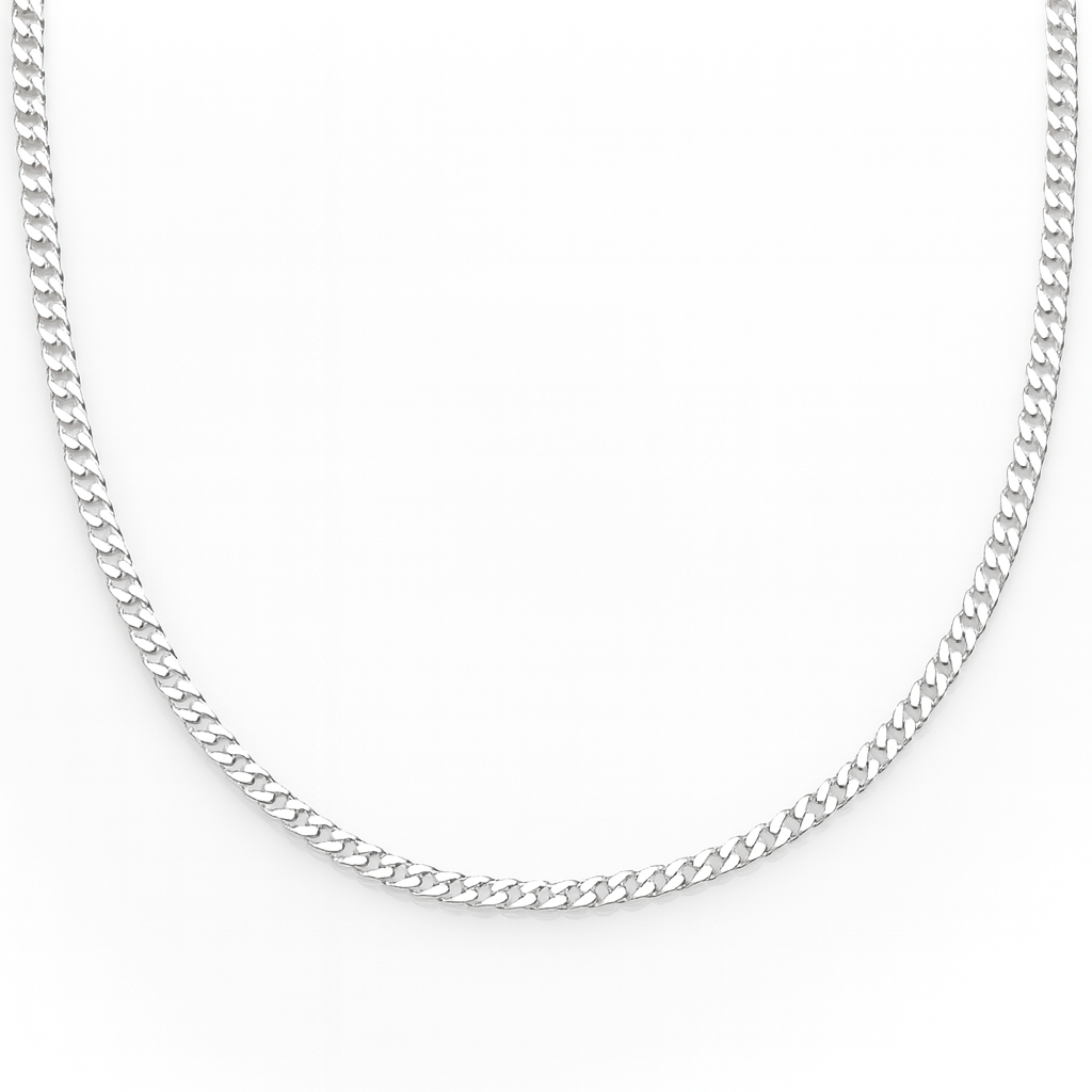 Lanț subțire din argint 925 pentru bărbați, 55 cm, finisaj lucios